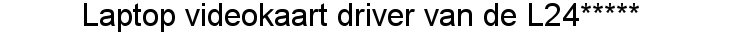 Videokaart driver L24*****
